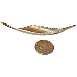 Giovanni Gold Plated Leaf Brooch